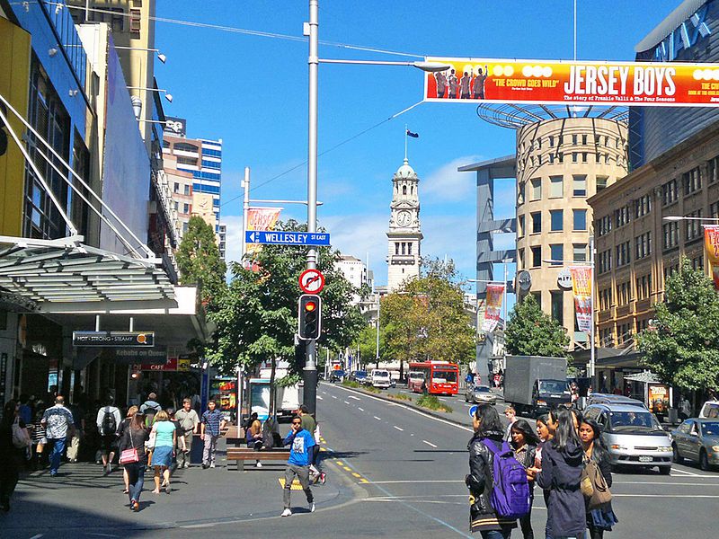 Queen Street and Downtown Shopping Walk, Auckland, New Zealand