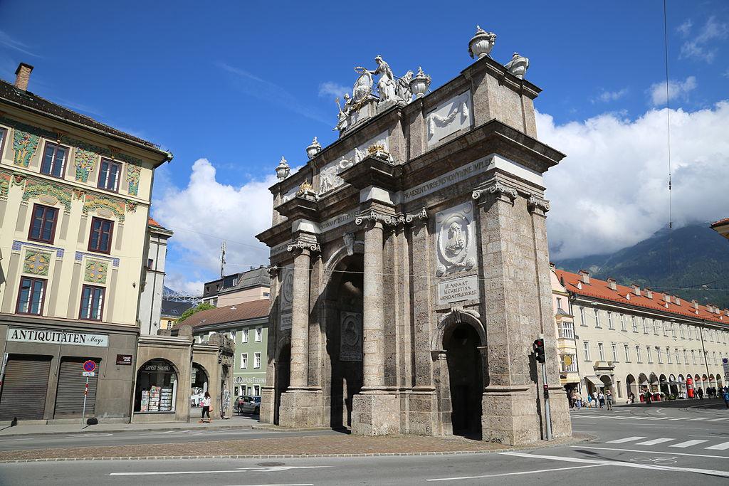 Famous Architecture of Innsbruck, Innsbruck, Austria
