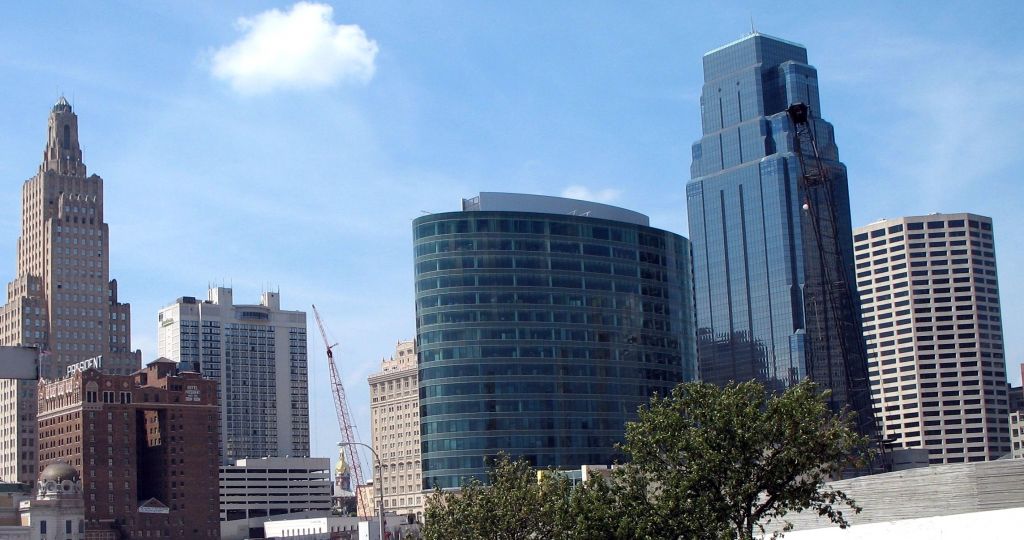 Kansas City Landmarks in South Downtown, Kansas City, USA