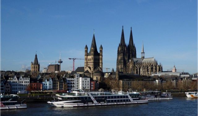 Beside the Rhine in Cologne