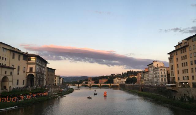 A Walk Through Florence at Night