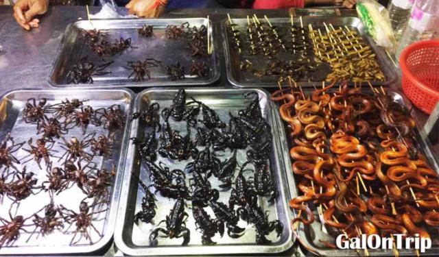 Snacking Insects in Siem Reap