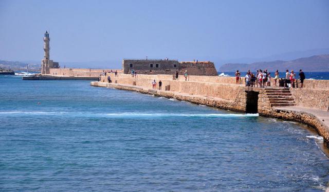 Exploring Chania Old Town on a Trikke