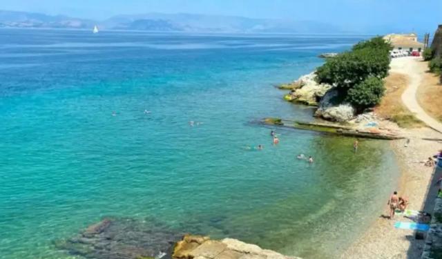 Beaches in Corfu Town