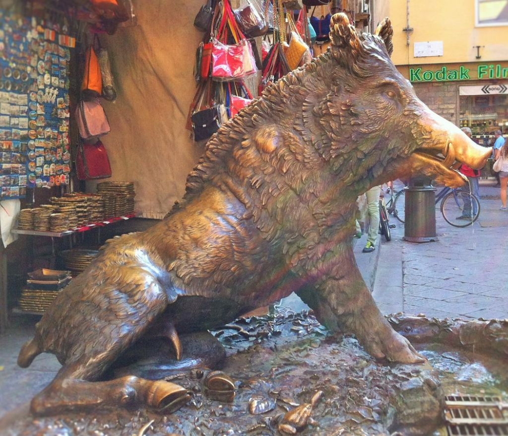 The Bronze Pig of Florence, Florence, Italy (B)