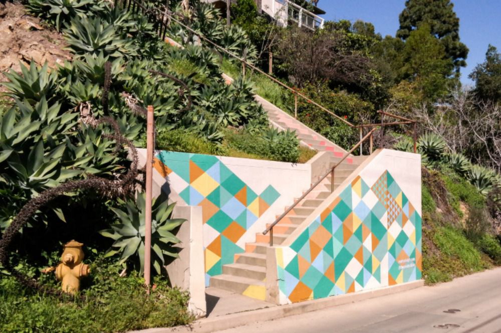 The Hidden Staircases of Silver Lake, Los Angeles, California (B)