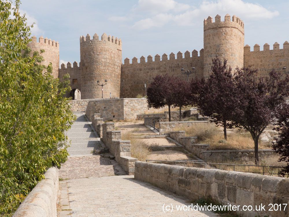 Walking Around the Medieval Walls of Avila, Avila, Spain (B)
