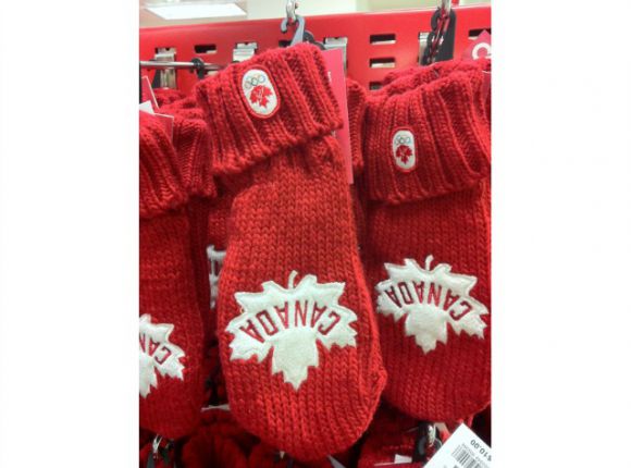Canadian Olympic Team Red Mittens