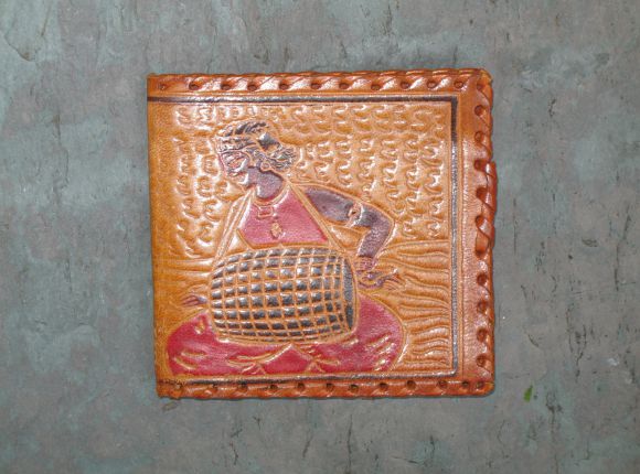 Leather Goods (Purses, Wallets with Traditional Motifs)