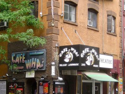 Legendary music club Cafe Wha?, Macdougal Street, Greenwich