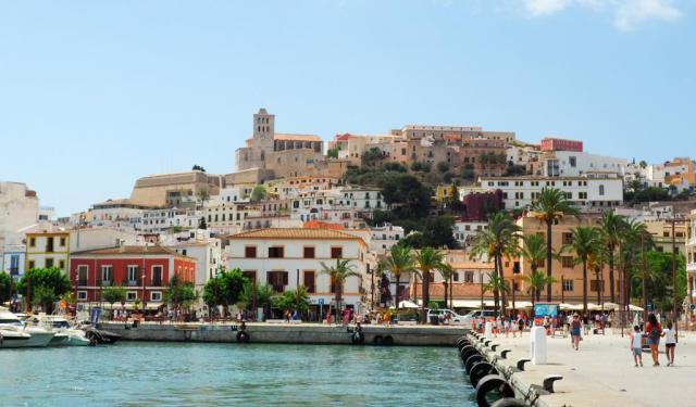 A Tour of the Main Town on Ibiza Island, Spain 