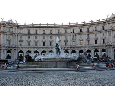 Piazza della Repubblica. Fountain of the Naiads, Rome