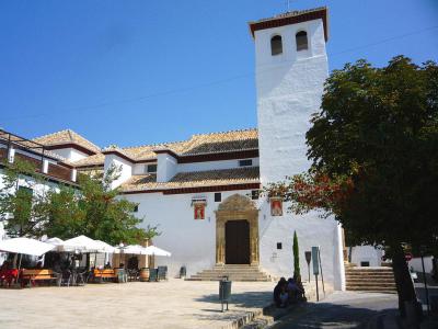 Low San Miguel Square and Church, Granada