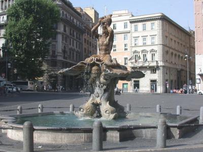 Piazza Barberini. Triton Fountain, Rome