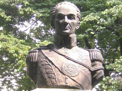 El busto de Simón Bolívar, La Paz