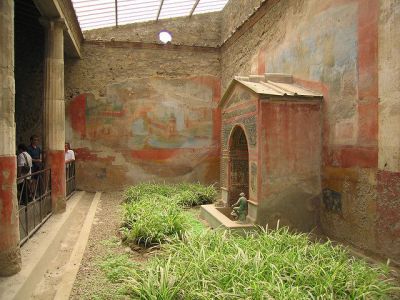 Street Painted Altar, Pompei