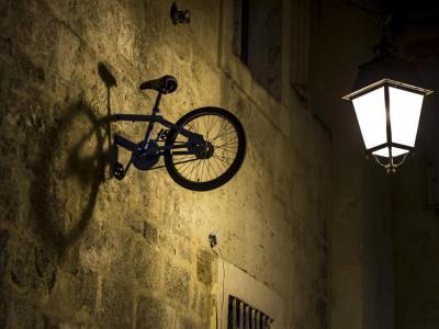 Monsieur BMX Half -Bike Street Art, Montpellier