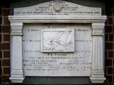 Titanic Musician's Memorial, Southampton