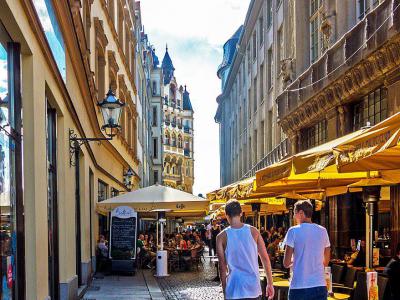 Barfussgasschen (Barefoot Alley), Leipzig
