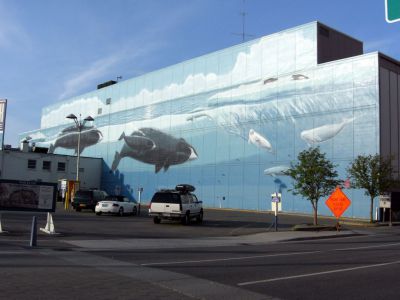 Whaling Wall Mural, Anchorage
