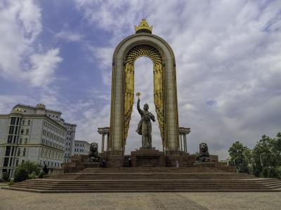 Massive Statue of Somoni, Dushanbe