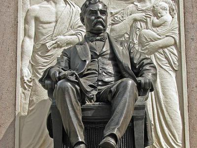 Statues of Mayors Hazen S. Pingree and William C. Maybury