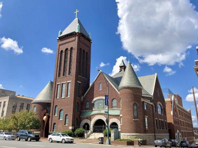 methodist church market west united street greensboro architecture tour guided self gpsmycity