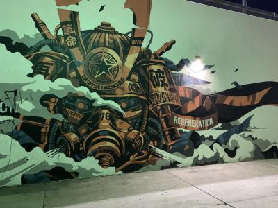 Dragon76 Mural, Long Beach