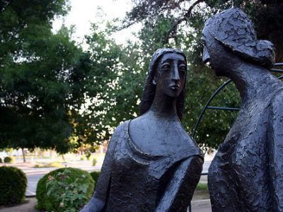 The Visit Sculpture, Fresno