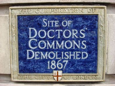 Doctors' Commons (Dickens-era site), London