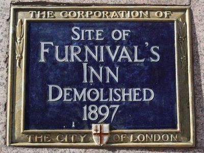 Furnival's Inn (Dickens' former residence), London