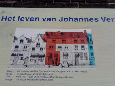 Voldersgracht 26. Vermeer's Birthplace, Delft