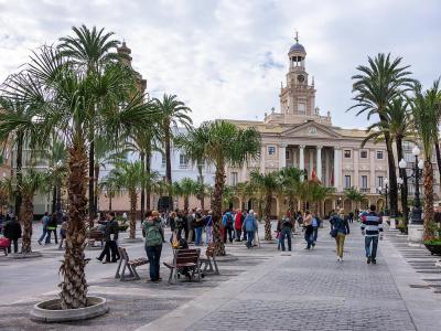 Saint John of God Square (Plaza de San Juan de Dios) and Old Town Hall, Cadiz