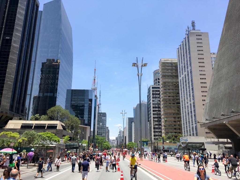 Paulista avenue Avenida Paulista financial and business center of