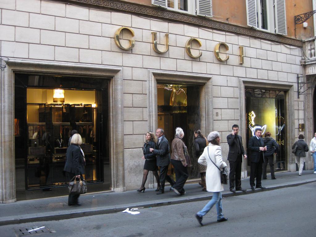 Louis Vuitton Store In Via Frattina Rome High-Res Stock Photo