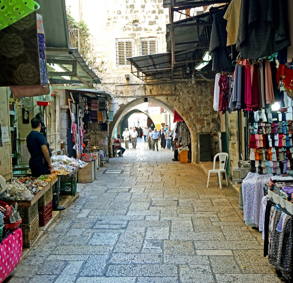 David Street Arab Market Shuk Jerusalem