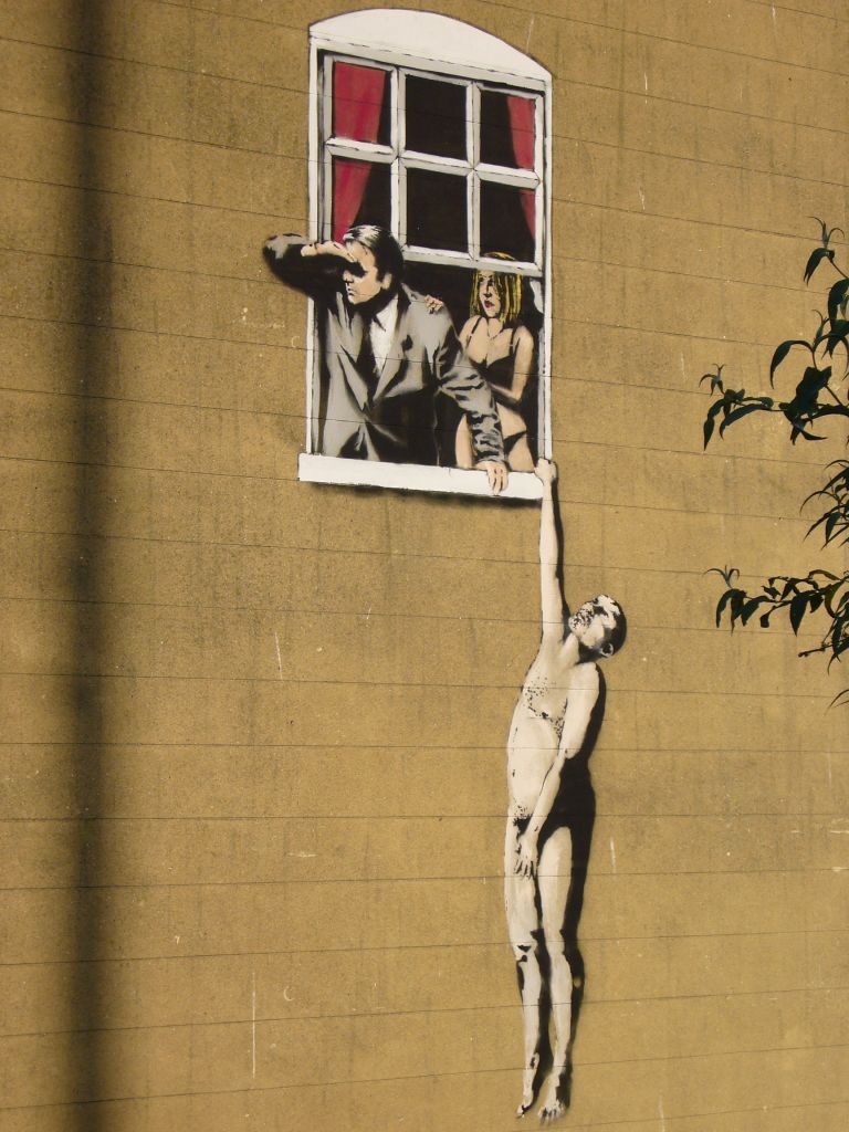 Banksy - Well Hung Lover, Bristol